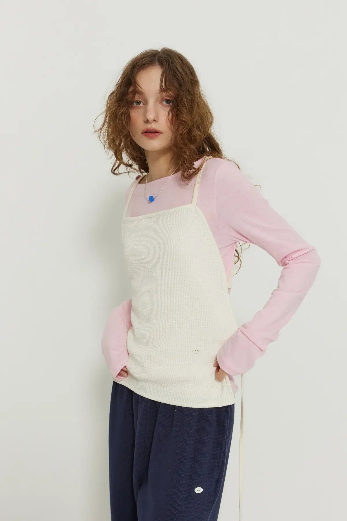 Waffle Open Back Top