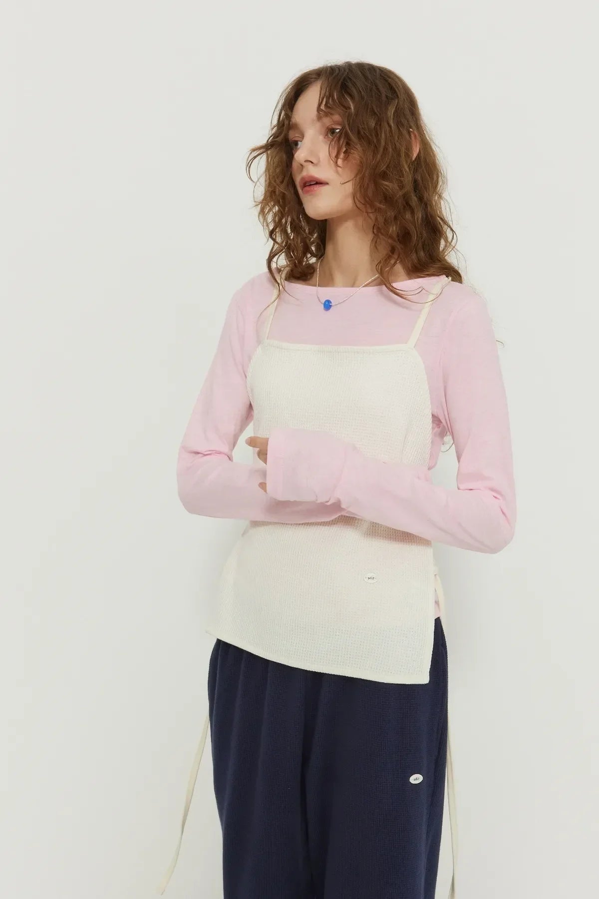 Waffle Open Back Top