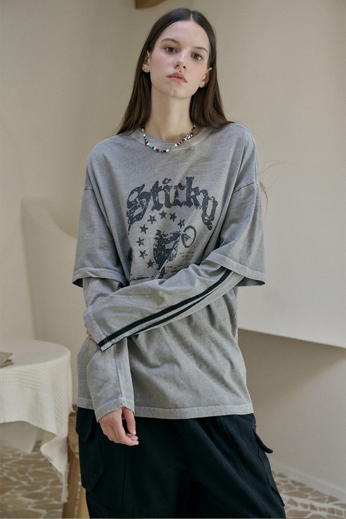 Willy Layered Pigment Long Sleeve