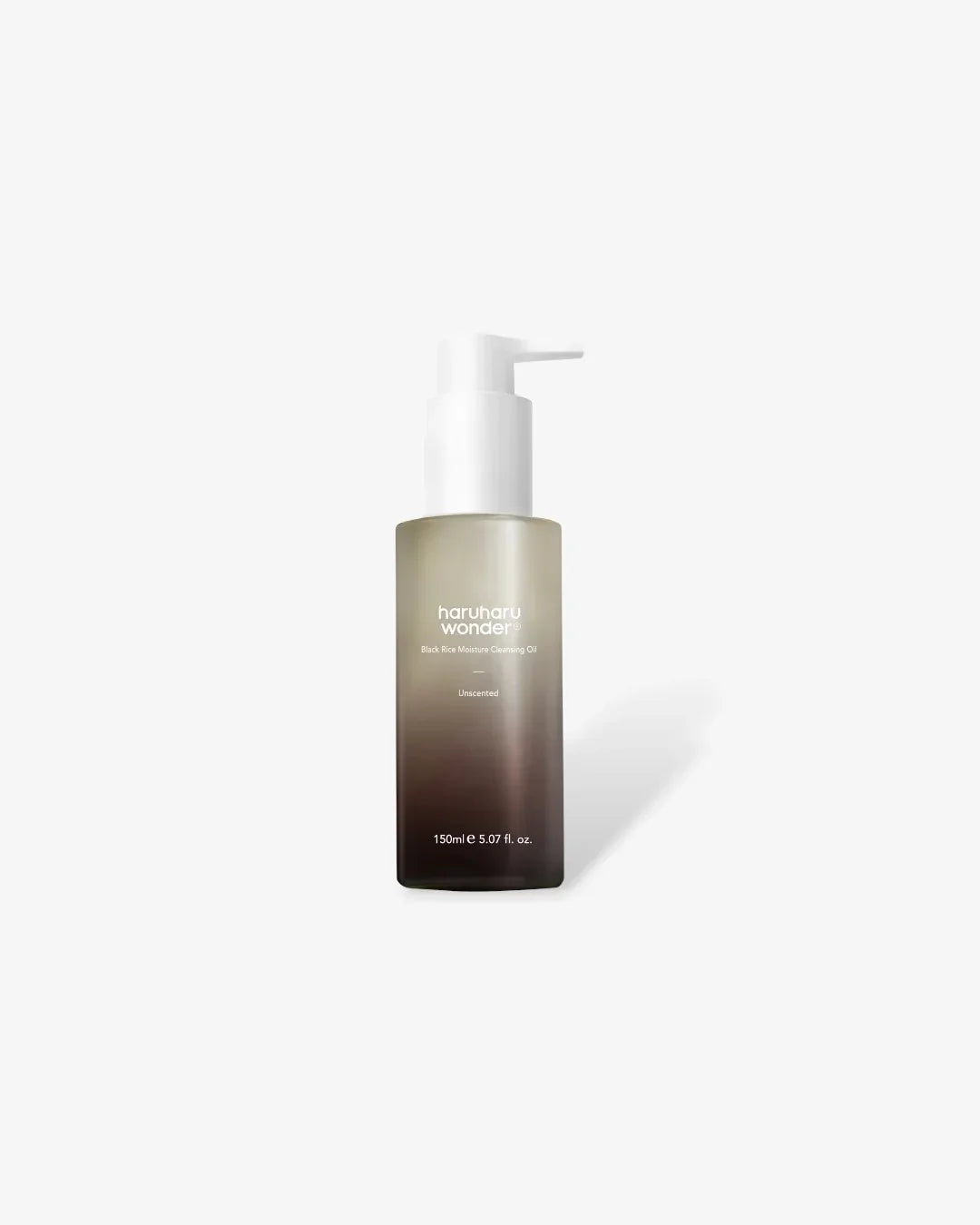 HaruHaru Wonder Black Rice Moisture Deep Cleansing Oil 150ml bottle with pump on white background
