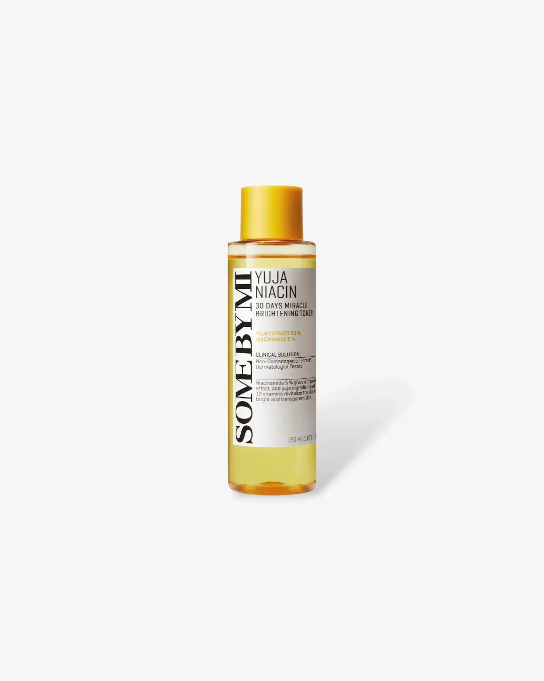 Some By Mi Yuja Niacin 30 Days Miracle Brightening Toner 150ml bottle with yellow cap
