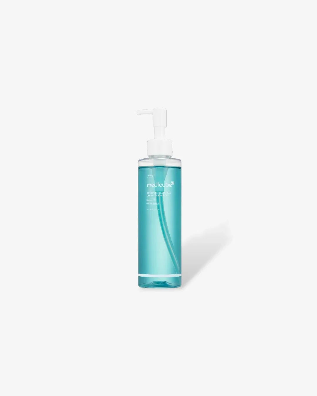 Medicube Zero Pore Blackhead Deep Cleansing Oil 205ml Korean skincare bottle on white background